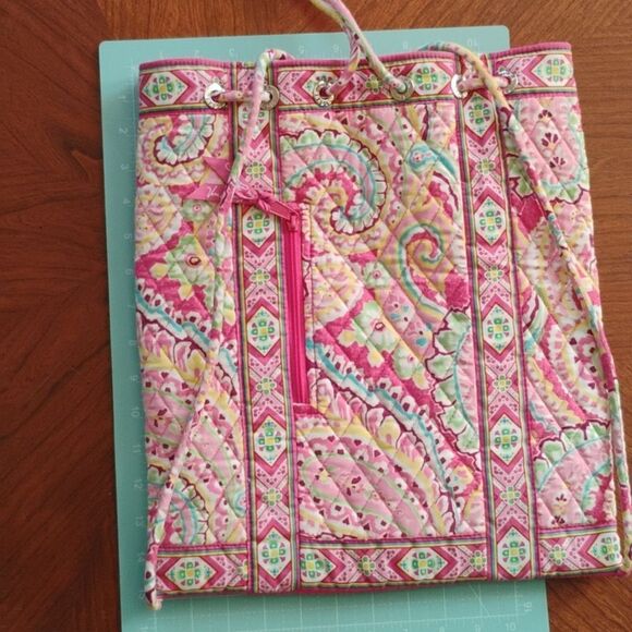 Colorful Quilted Tote Bag Size: 13" X 15" (1018) - Picture 6 of 6